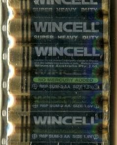 Wincell Super Heavy Duty AA Shrink 10Pk Battery