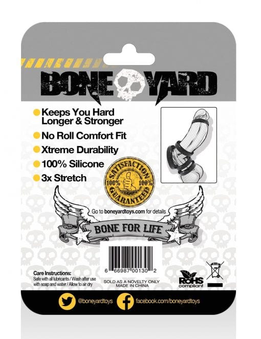 Boneyard Silicone Ring 30mm Black - Image 6