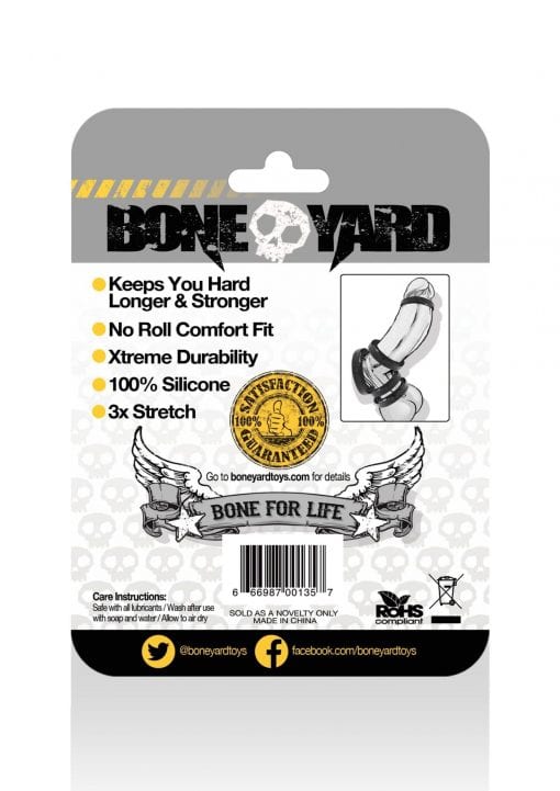 Boneyard Silicone Ring 35mm Black - Image 7