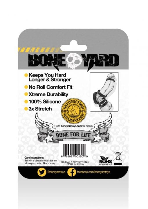 Boneyard Silicone Ring 50mm Black - Image 2