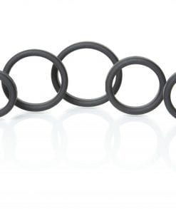 Boneyard Silicone Ring 5 Pc Kit Black