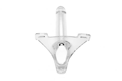 Zoro Knight 6in Hollow Shaft Clear Strap On - Image 5