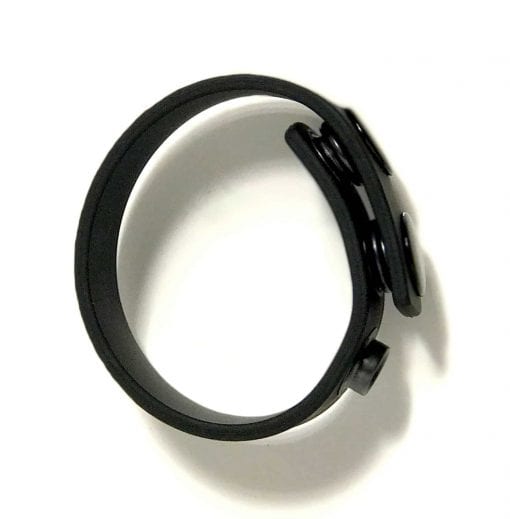 Boneyard Silicone Cock Strap - 3 Snap Ring - Black - Image 2