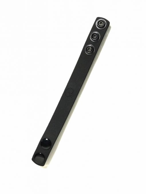Boneyard Silicone Cock Strap - 3 Snap Ring - Black - Image 6