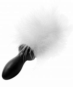 White Bunny Tail Anal Plug