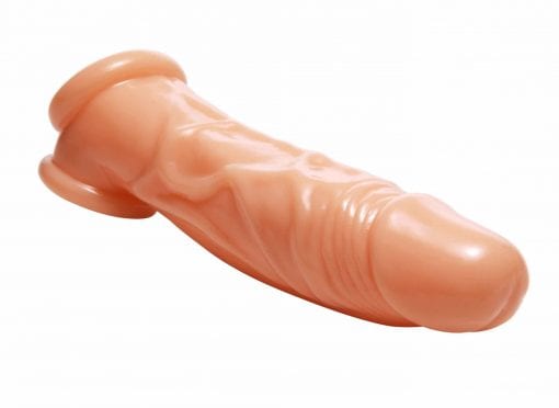 Realistic Flesh Penis Enhancer and Ball Stretcher - Image 2