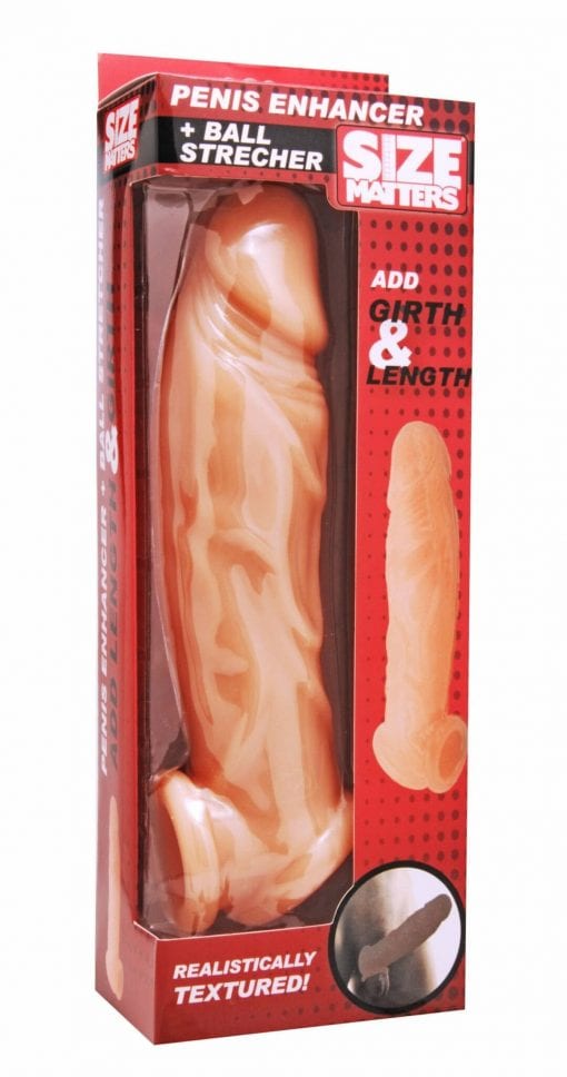 Realistic Flesh Penis Enhancer and Ball Stretcher - Image 3