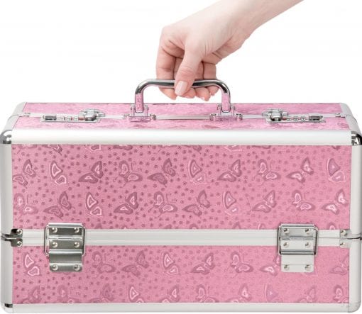 Lockable Large Vibrator Case Pink - Image 3