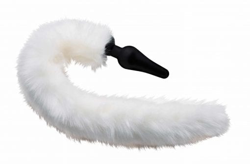Anal Plug and Ears Set White Fox Tail - Image 3