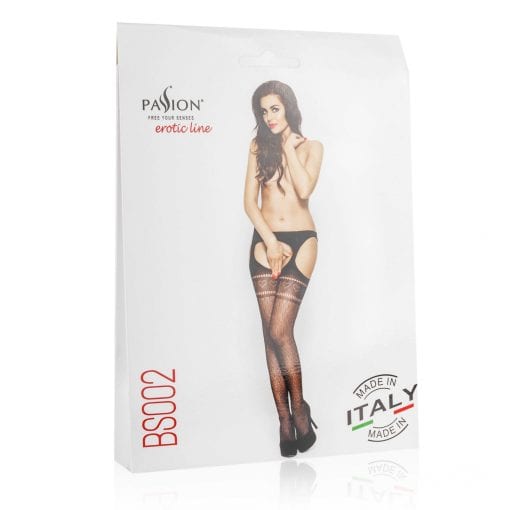 Suspender Tights With Hearts - Image 3