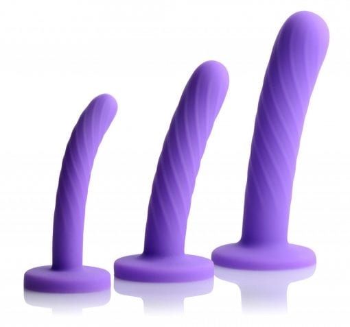 Tri-Play 3 Pc Silicone Dildo Set