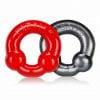 Ultraballs 2 Pk Cockring Steel And Red