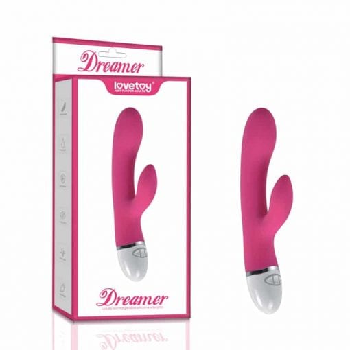 Dreamer 7 Mode Silicone Rechargeable Rabbit Vibrator Pink