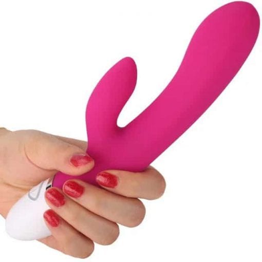 Dreamer 7 Mode Silicone Rechargeable Rabbit Vibrator Pink - Image 6