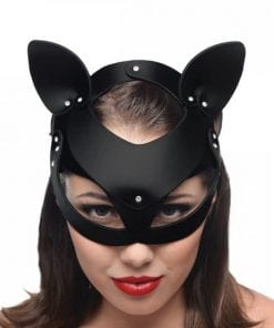 Bad Kitten Leather Cat Mask