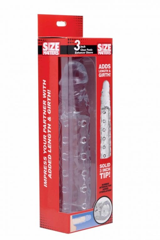 3in Clear Penis Enhancer Sleeve - Image 2