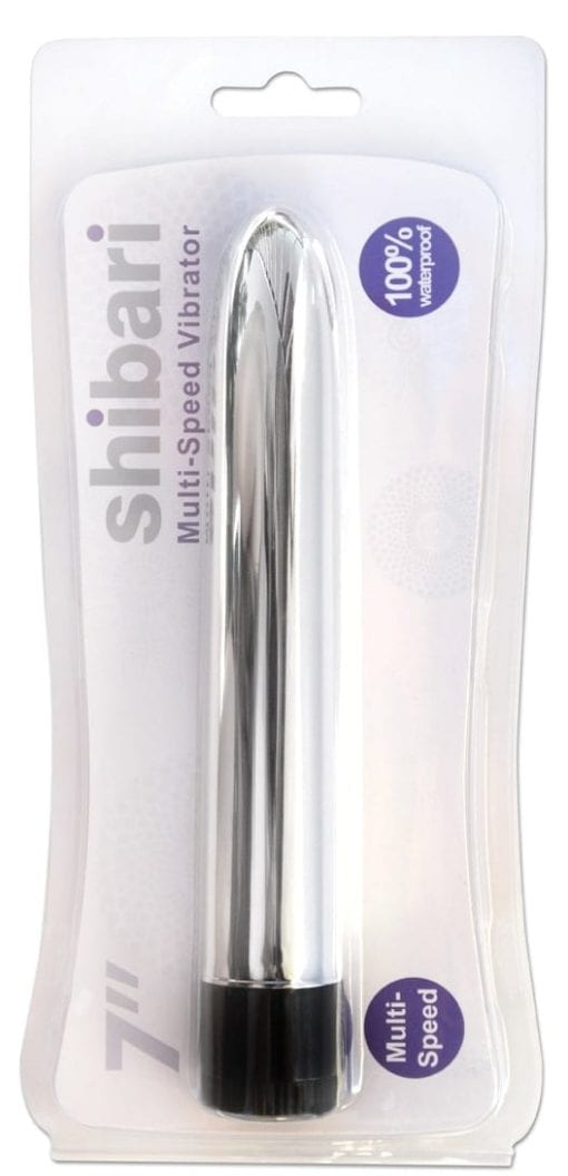 Shibari Multi-Speed Vibrator 7in Silver