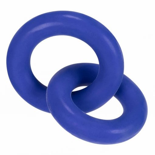 DUO Linked Cock/Ball Rings by Hunkyjunk Cobalt - Image 3