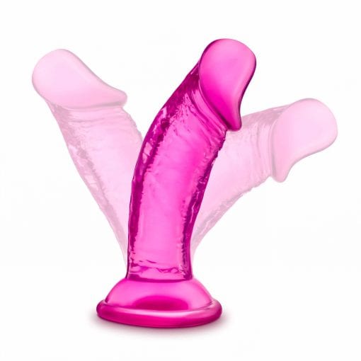 B Yours Sweet N Small Dildo with Suction Cup 4in Pink - Image 5