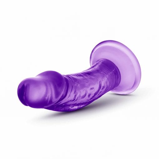 B Yours Sweet N Small  Dildo with Suction Cup 4in Purple - Image 4