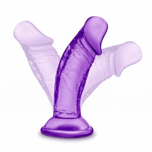 B Yours Sweet N Small  Dildo with Suction Cup 4in Purple - Image 5