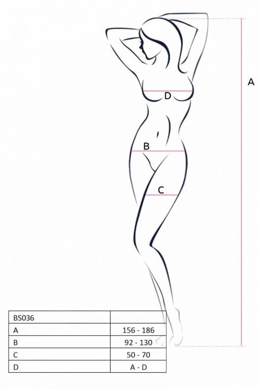 Bodysuit BS036 White - Image 3