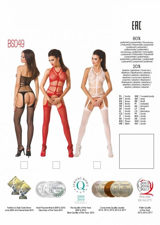 Bodystocking BS049 White - Image 2