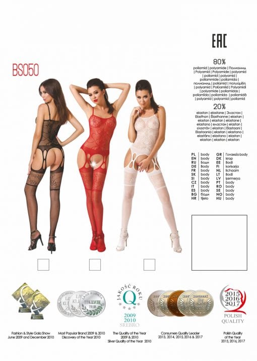 Bodystocking BS050 White - Image 2