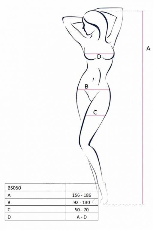 Bodystocking BS050 White - Image 3