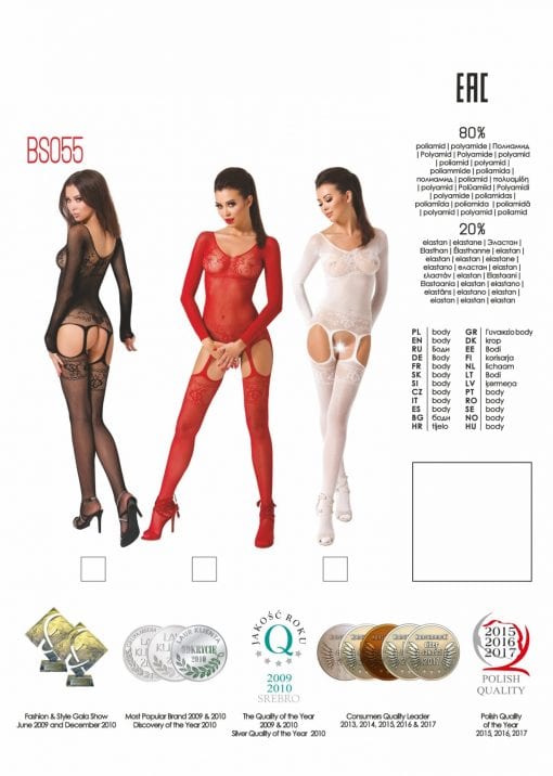 Bodystocking BS055 White - Image 2