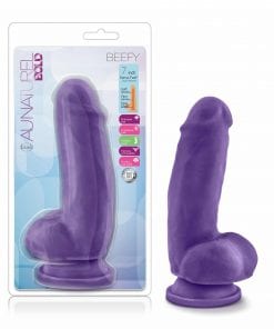 Au Naturel Bold Beefy 7in Dildo Purple