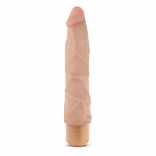 Dr Skin Cock Vibe 1 9in Vibrating Cock Beige - Image 2