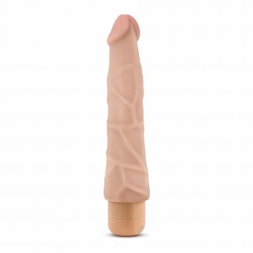Dr Skin Cock Vibe 1 9in Vibrating Cock Beige - Image 3