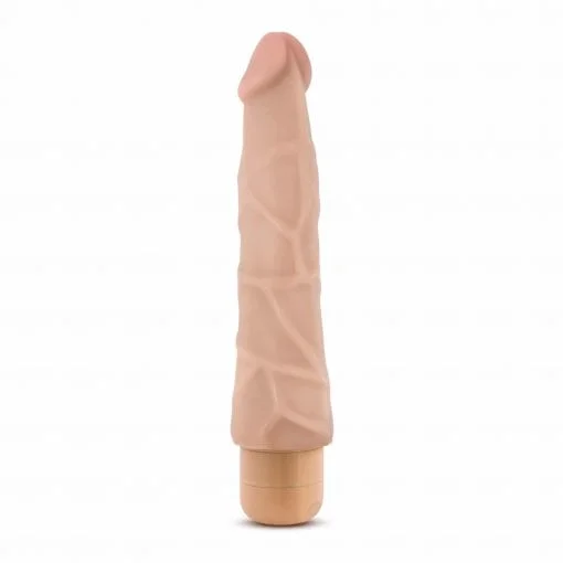 Dr Skin Cock Vibe 1 9in Vibrating Cock Beige - Image 3