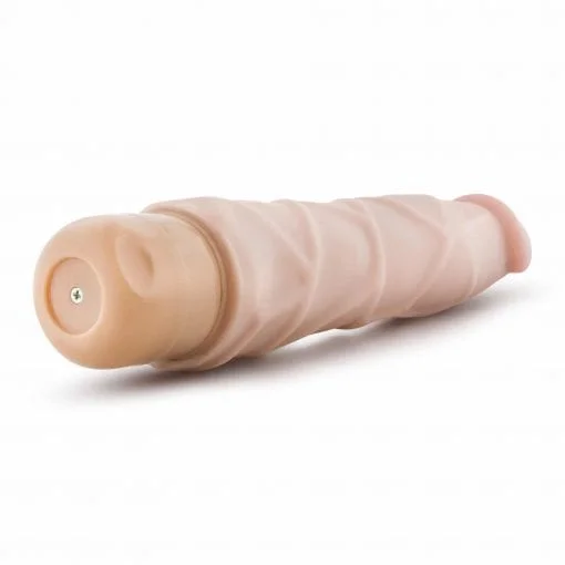 Dr Skin Cock Vibe 1 9in Vibrating Cock Beige - Image 5
