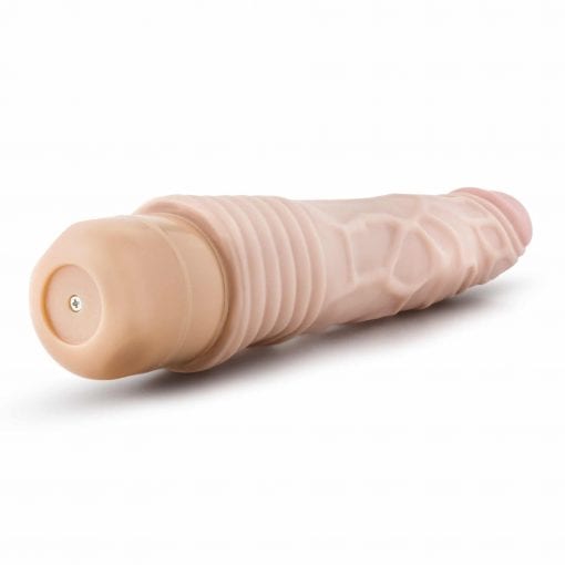 Dr Skin Cock Vibe 2 9in Vibrating Cock Beige - Image 5