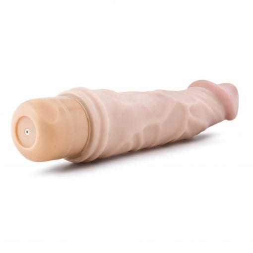 Dr Skin Cock Vibe 6 8.5in Vibrating Cock Beige - Image 5