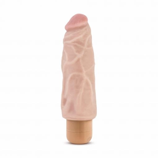 Dr Skin Cock Vibe 9 7.5in Vibrating Cock Beige - Image 2