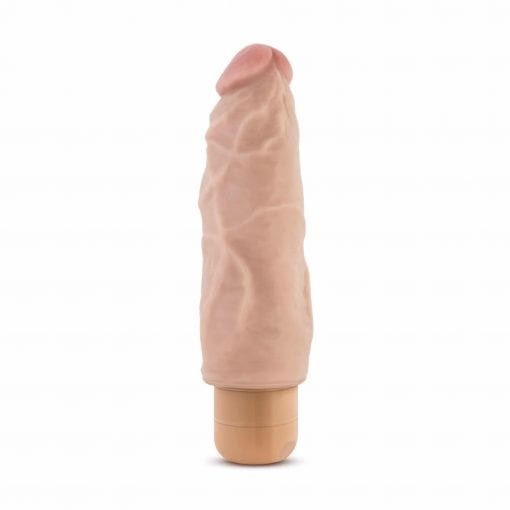 Dr Skin Cock Vibe 9 7.5in Vibrating Cock Beige - Image 3