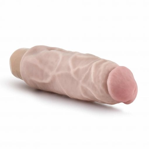 Dr Skin Cock Vibe 9 7.5in Vibrating Cock Beige - Image 4