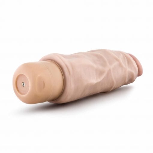 Dr Skin Cock Vibe 9 7.5in Vibrating Cock Beige - Image 5