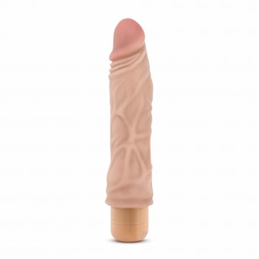 Dr Skin Cock Vibe 10 8.5in Vibrating Cock Beige - Image 2
