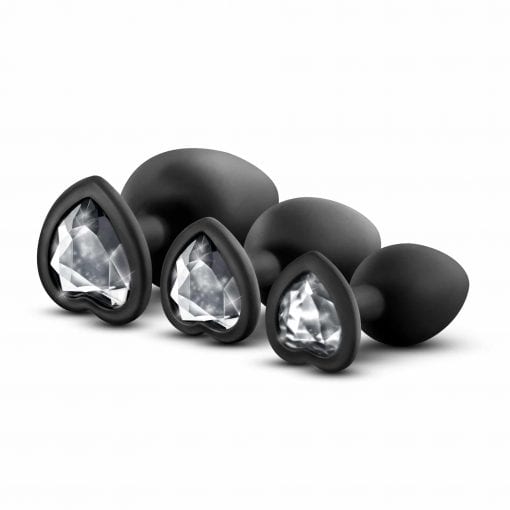 Luxe Bling Plugs Training Kit Black With Clear Gems - Image 5