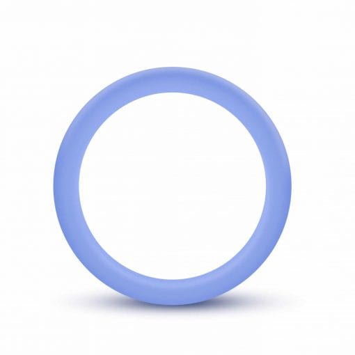 Performance Silicone Glo Cock Ring Blue Glow - Image 3