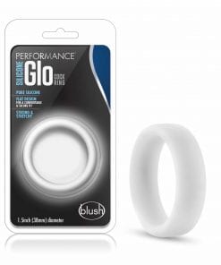 Performance Silicone Glo Cock Ring White Glow