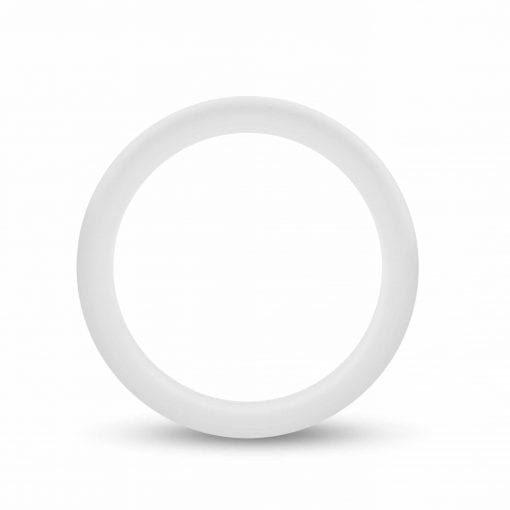 Performance Silicone Glo Cock Ring White Glow - Image 3