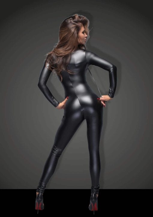 Power Wetlook Overall With Leash And 2 Way Zipper - Image 2