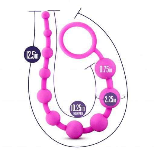 Luxe Silicone 10 Beads Pink - Image 5
