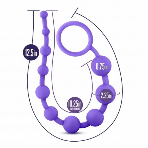 Luxe Silicone 10 Beads Purple - Image 5