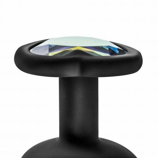 Luxe Bling Plugs Training Kit Black With Rainbow Gems - Image 4